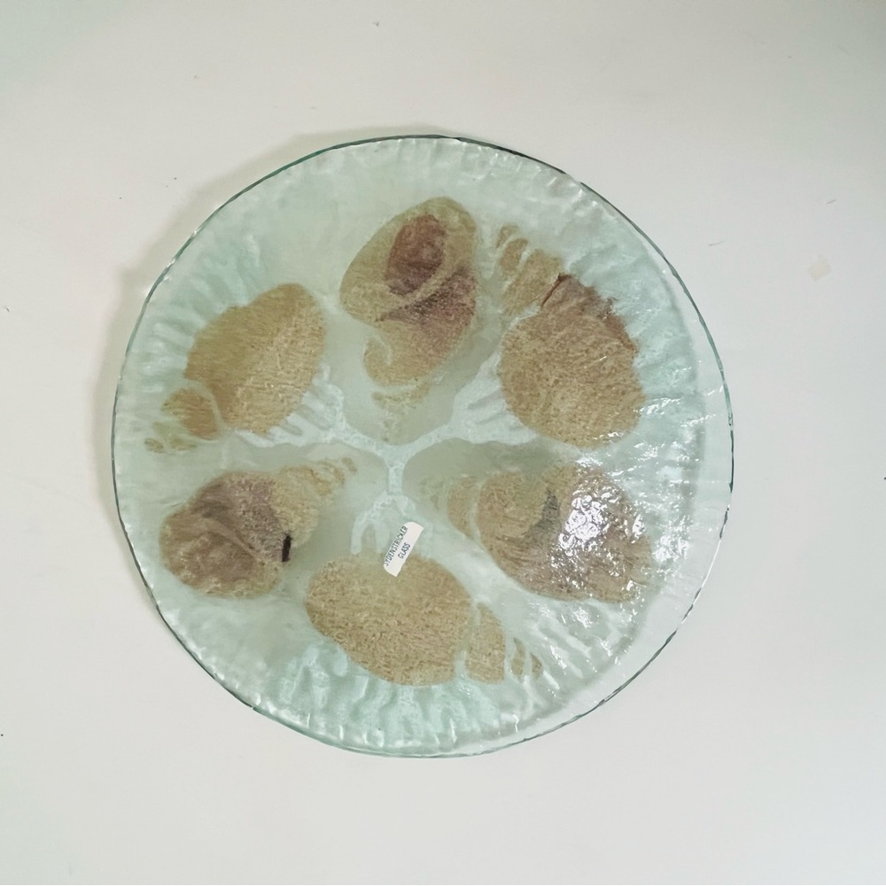 Sydenstricker Nautical Seashell fused glass plate - Picture 8 of 10